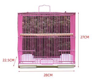 प्लास्टिक ट्रे और पाउडर-लेपित सतह के साथ पैराशूट के लिए थोक एन्क्रिप्टेड धातु पक्षी पिंजरे में पशु देखभाल के लिए बैग शामिल हैं। - Product Image 2