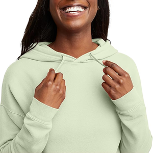 Sweat à capuche en coton grande taille pour femmes à manches longues avec capuche hiver pull décontracté haut - Product Image 4