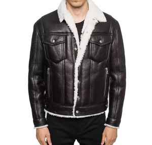 Venta caliente Nueva llegada Venta caliente Hombres con estilo High Street Style Premium Quality Super Selling Jacket Real Genuine Leather For Men - Product Image 1
