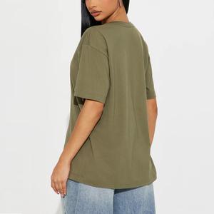 T-shirt unisexe adulte personnalisé en gros, 100 % coton, respirant, séchage rapide, écologique, grande taille, manches courtes - Product Image 2