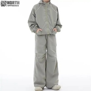 Fashionable Luxury Men's Hooded Winter 100% Cotton Breathable Windbreaker Plus Size Zip-Up Gym Football Tracksuit - Product Image 1