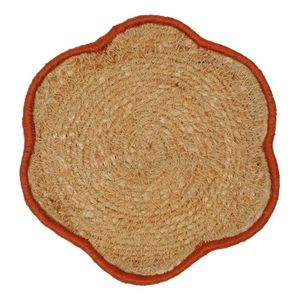 แผ่นรองจานผักตบชวาสานมาใหม่แผ่นรองใต้หญ้าทะเลฟางเครื่องใช้บนโต๊ะอาหารแบบม้วนเรียบง่าย - Product Image 4