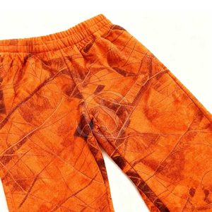 Conjunto Deportivo Casual de Invierno de Talla Grande Personalizado, 2 Piezas, Algodón y Poliéster, Camuflaje Naranja, Grueso, Transpirable, Sudadera Holgada - Product Image 6