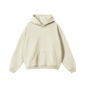 Premium Quality Heavyweight Cotton Dropped Shoulder Hoodies Oversized Custom Print Luxury Puff <b>Pullover</b> <b>Mens</b> Hoodies - Product Image 2