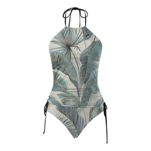 Ensemble de Tankini à imprimé floral personnalisé de haute qualité pour femmes Style de soutien-gorge de maillot de bain disponible dans les tailles supérieures 6XL Ensemble de 2 pièces Vente en gros d'usine - Product Image 1