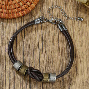 Collar con Colgante de Diamante y Anillo de Nudo Minimalista de Plata de Ley Chapado en Oro para Hombre, Diseño Exclusivo, Cadena para Clavícula, Estilo Hip Hop - Product Image 3