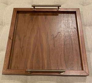 Bandeja de servicio de madera rústica tradicional de alta demanda con asas para comida, bebidas, desayuno en la cama y decoración del hogar - Product Image 4