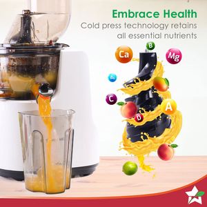 Exprimidor de Frutas Wonderchef Regenta de 240W, Exprimidor Lento de Frutas por Presión en Frío, Exprimidor Centrífugo Eléctrico de Alta Resistencia - Product Image 5