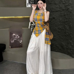 Conjunto Casual de 2 Piezas para Mujer, Tejido de Punto, Color Sólido, Precio de Fábrica, Fabricante Vietnamita, ODM Natural, Empaque Personalizado - Product Image 1