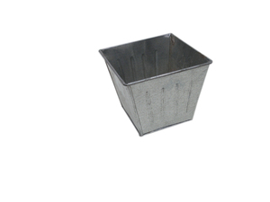 hot selling galvanized iron square flower <b>pot</b> garden home decorated galvanized planter <b>pot</b> used for home decoration - Product Image 6
