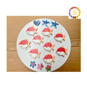 Personalized 3D Wooden Fish Wall Hanging for Coastal Style Interiors Home Decor Beach Resorts and Nautical Spaces - Product Image 2