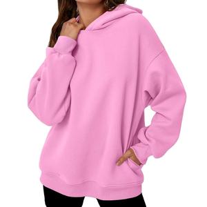 Sudadera con capucha de gran tamaño personalizada de alta calidad para mujer, ropa informal, el mejor Material usado, sudaderas con capucha de gran tamaño transpirables para mujer - Product Image 1