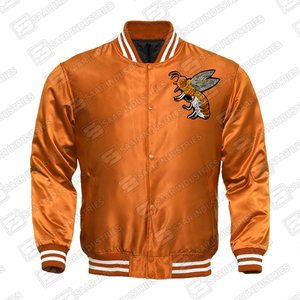 Custom Wool Hip Hop Varsity <b>Baseball</b> Embroidered <b>Jacket</b> Reversible Eco-Friendly Winter Unisex Covered Button Front Logo - Product Image 5