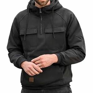 Sweat à capuche surdimensionné personnalisé de luxe en gros fabrication de coton lourd 100% sweat à capuche en éponge française - Product Image 2