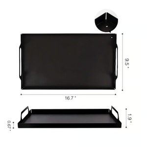 Bandeja moderna negra de alta calidad adecuada para eventos corporativos Fiestas formales Restaurantes y cenas CONTEMPORÁNEAS DE LA India - Product Image 2