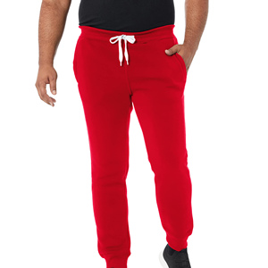 Pantalones de chándal de gimnasio de color rojo personalizados para hombres Nuevo logotipo Pista deportiva Joggers Pantalones casuales de algodón de talla grande - Product Image 3