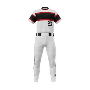 Diseño de logotipo personalizado Ropa de equipo de béisbol Conjuntos de uniformes Poliéster transpirable con absorción de humedad Impreso Sublimación Jersey Pant - Product Image 2