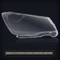 Lentille de phare avant LED pour Subaru Forester 2013-2015, cache de phare, coque transparente en plastique PC, boîtier de protection transparent