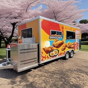 Stainless Steel Mobile <b>Concession</b> Truck Full Kitchen Snack Food Ice Cream <b>Trailer</b> for Fast Food Retail Hotdog Mobile Food Truck - Product Image 1