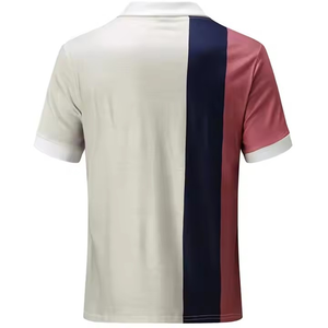 Vente en gros Polo d'équipe de golf pour hommes et femmes avec impression personnalisée et logo T-shirts en relief en coton souple avec perles courtes - Product Image 3