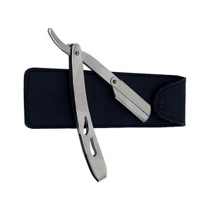 มีดโกนช่างตัดผมด้ามจับดีไซน์แบบมืออาชีพพร้อมใบมีดเปลี่ยนได้ | มีดโกนขอบตรงสแตนเลสสตีลสำหรับการโกนที่สมบูรณ์แบบของผู้ชาย - Product Image 5