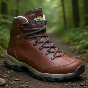 Mahogany Leather Waterproof Lace-Up Mid-Calf Hiking <b>Boots</b> with Sheepskin Lining Size 45-10.5 MEINDL Ohio 2 GTX - Product Image 3