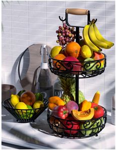 Cesta de Frutas Metálica Estructurada para Usos Versátiles en la Cocina con un Marco Abierto Resistente, Ideal para Mantener la Fruta Fresca - Product Image 2