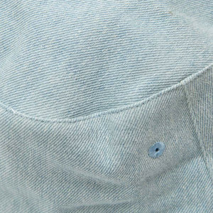 New Fashion Washable Jean Cotton Bucket <b>Hats</b> Blue jeans <b>Hats</b> Custom Adult Solid Color Cotton Washed Jeans Bucket <b>Hats</b> - Product Image 3