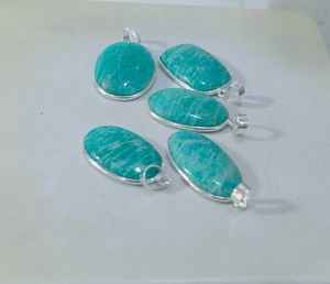 Colgante de múltiples piedras preciosas de Plata de Ley 925, hecho a mano collar con colgante de plata, joyería de piedra curativa colorida - Product Image 4