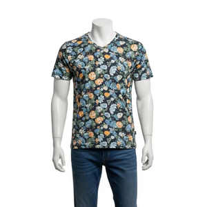 เสื้อยืดคอตตอนคอกลมพิมพ์ลายเป็นมิตรต่อสิ่งแวดล้อมสำหรับผู้ชายเสื้อยืดผ้านุ่มทนทานเสื้อผ้าลำลองเสื้อยืดแฟชั่นคุณภาพสูง - Product Image 1