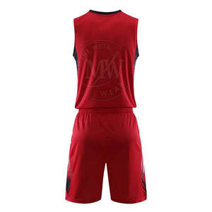 Meilleures ventes, uniforme de basket-ball personnalisé avec logo, 100% polyester, nouvelle arrivée, respirant, séchage rapide, sans manches, ensembles grande taille pour l'été - Product Image 3