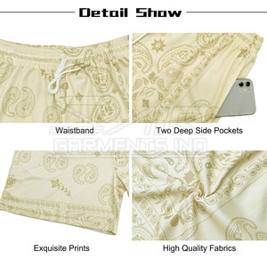 Shorts en maille sublimée légers et résistants, confortables avec cordon de serrage - Product Image 2
