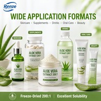 Extrait d'Aloe Vera 200:1 en poudre lyophilisée pour complément de soin de la peau et soin buccal
