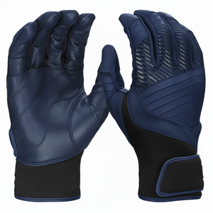 ถุงมือตีเบสบอลแบบสั่งทำพิเศษ หนังแท้ด้านฝ่ามือ ลายหกเหลี่ยมแบบ Aggressive ราคาขายส่ง ถุงมือตีซอฟต์บอล - Product Image 1