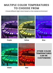 DMX512 RGB Kleurrijke Boomverlichting LED IP65 Waterdichte Buiten Spotboomlamp Ring Tuinlandschapsverlichting - Product Image 3