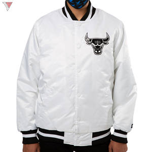 Chaqueta Bomber Varsity de lana personalizada para hombre, entrenamiento deportivo de invierno, tela satinada, impermeable, Reversible, sin límite, opciones de diseño, lona - Product Image 3