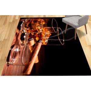 Tapis imprimé unique, Whisky, Man Cave, Cigar, Moderne, Crèche, Cuisine, Tapis doux non tissé - Product Image 2