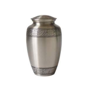 Urnes funéraires en métal pour cendres humaines, nouveauté en gros, pour adultes (hommes et femmes), pour funérailles ou usage domestique, avec texture gravée, 2025 - Product Image 2