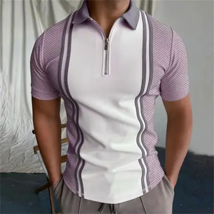 Léger 1 \ 4th Bouton Up POLO Hommes Sublimation Tricots À Manches Courtes T-Shirt Homme Golf Sportswear Polo Tee Tops Hommes - Product Image 6