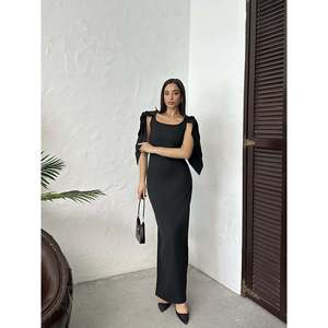Vestido Maxi Blanco Elegante para Mujer missJANELL, Mezcla de Poliéster y Elastano Doble Atlas, Cómodo y Estiloso para Uso Casual o de Fiesta - Product Image 6