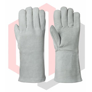 ถุงมือหนังสำหรับงานหนักแบบ TIG พร้อมการเย็บด้วยเคฟลาร์ ผ้าด้านในระบายอากาศได้ดี ความยาว 16 นิ้ว ทนต่อการฉีกขาด - Product Image 2