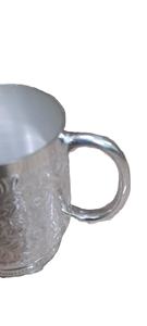 Nouvelle tasse en laiton fini argent pour mariage, nouvelle tasse en métal au prix de gros, tasse médiéval pour l'eau potable - Product Image 3