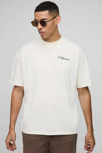 Transfert impression numérique hommes surdimensionné Streetwear T-Shirt 100% coton 200 GSM 240GSM personnalisé Premium couture qualité en gros - Product Image 3