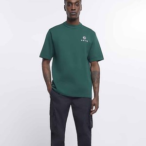 T-shirt en coton écologique décoloré au soleil, impression de logo personnalisé, t-shirts pour hommes - Product Image 2