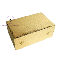 Récipient de fruits secs en cuivre et laiton bols de service décoratifs avec plateau avec boîte en Mdf Designer Look pour cadeaux de mariage et de retour