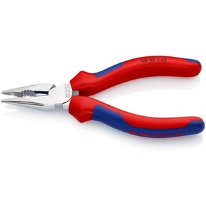 For KNIPEX 145 mm Needle-Nose Combination <b>Pliers</b> with Multi-Component Chrome-Plated Handles - Product Image 4