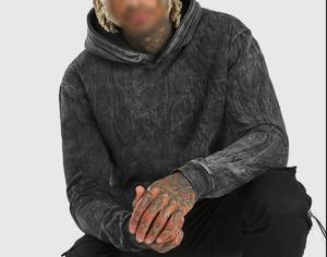 Sudadera con Lavado Ácido Personalizada al por Mayor, Sudadera Holgada de Algodón Suave con Lavado Vintage y Hombros Caídos para Ropa Casual de Calle - Product Image 5