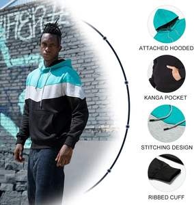 Sweat à capuche pull surdimensionné vierge 440 GSM épais coton polaire Streetwear sweat impression personnalisée en vrac en gros - Product Image 5