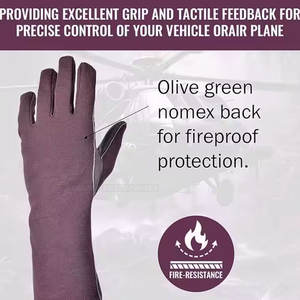 Fabricante paquistaní Nomex Flight Flyers Guantes de piloto Logotipo personalizado Diseño Guantes de piloto Guantes de vuelo - Product Image 5
