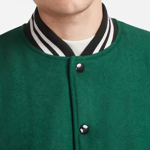 Nouveau Lettermen Warm Plus Size Hommes Varsity Vestes Entièrement Personnalisé Logo Brodé En Cuir Véritable Manches Varsity Veste pour homme - Product Image 4